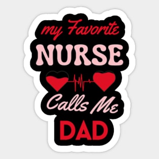 fanny Dad And Nurse Sticker